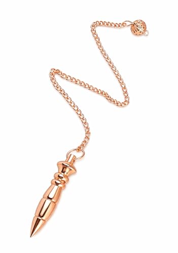 Image of Egyptian Cut Copper Pendulum for Reiki Healing, Dowsing & Chakra Balancing - Uranus Style Divination & Meditation Tool for Energy Cleansing