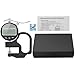 Neoteck Digital Thickness Gauge 0.5inch/12.7mm,0.0005inch/0.01mm LCD Display with Inch/MM Conversion One-Hand Quick Press Thickness Measuring Tool for Measuring Leather Paper Fabric Film etc.-Silver