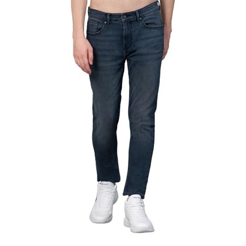 Image of Red Tape Denim Jeans for Men in Medium Blue| Denim Jeans