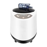 Saunadampfer, 3L Saunadampfer, tragbarer Saunadampfer 1000W mit Fernbedienung, 2,5L Kapazität, LED-Display, 9 Temperaturstufen, Timer 5-95 Min, 304 Edelstahl, Tragbar 28,5cm