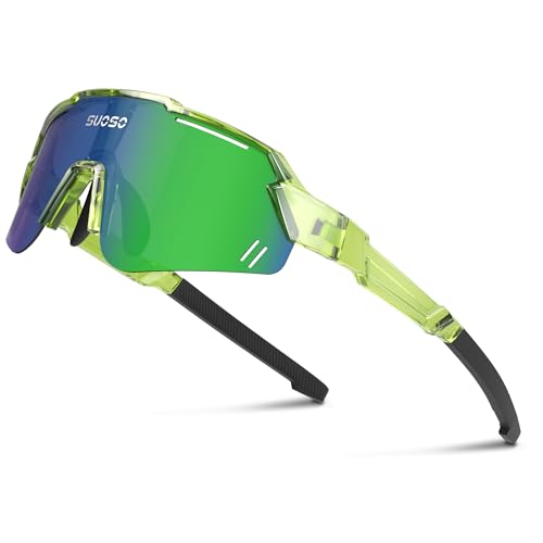Image of suoso Kids Sports Polarized Sunglasses: Youth Baseball Sun Glasses Cycling Glasses for Boys Girls Age 6-12 Lightweight TR90
