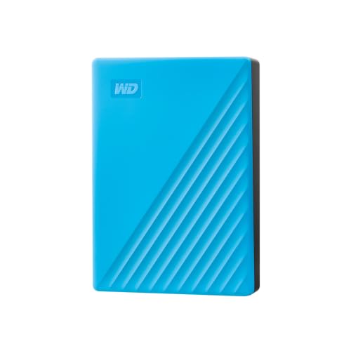 SSD e Hard Disk in offerta WD 6TB My Passport Hard Disk Esterno Portatile, USB 3.2 Gen 1/USB 3.0, Protezion con password, Software per la gestion e il backup, Formatto per Windows, ChromeOS and MacOS, Blu