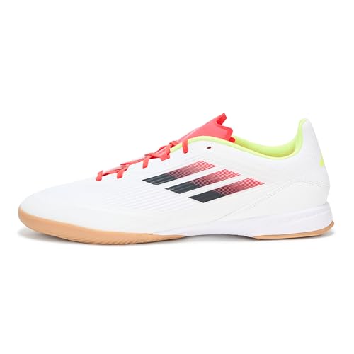 adidas Tênis de futebol unissex adulto F50 League Indoor, Branco/preto, 37 BR