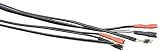 2er Set Doppel-Lichtkabel - z.B. für Fahrrad - je 1x 210cm und 1 x 60 cm mit Flachstecker einseitig, zweite Seite abisoliert - 2-adrig