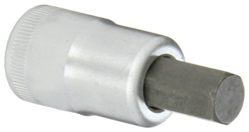 Stahlwille 03050012 1/2-Inch (12.5 mm) Square Drive INHEX Socket, Short Style, Made of Chrome Alloy Steel & Chrome-Plated, for Hexagon Socket Head Screws, Size 12mm, L. 60mm