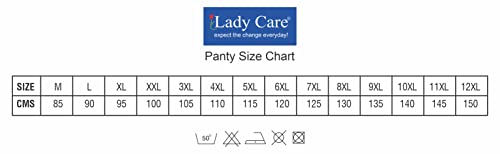Image of LADY CARE , Panties, Under WEAR, for Women's, Medium Elastic, 3PC Combo Pack, Multi Colour Print, Size M, L, XL, 2XL, 3XL, 4XL, 5XL