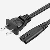 Goffeu 6ft AC Power Cord Compatible with YOSUDA Under Desk Elliptical Electric ‎YSD-ME YSD-ME-01 YSD-SE01 Ellipse Leg Exerciser for Seniors 2 Prong Repalcement Power Cable