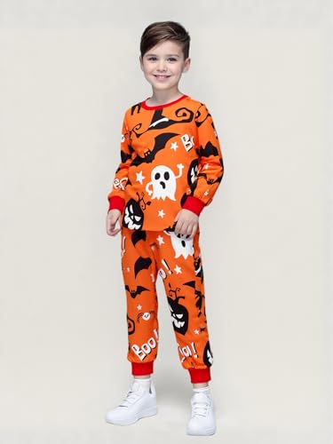 IFFEI Family Matching Halloween Pajamas Sets Long Sleeve 2 Piece Pjs Funny Sleepwear Jammies4