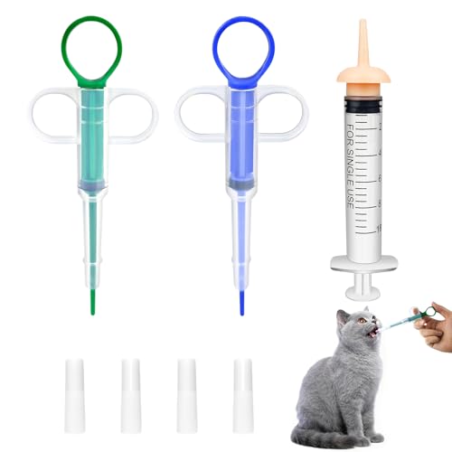 SHBAOCH 3 Stücke Tabletteneingeber für Katzen Hunde, Silikon Versteck Feeders Assistent für Assist Cat Hund Pillen Schluckhilfe