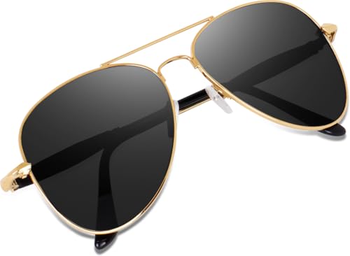 Image of Legend Eyewear Aviator Sunglasses (For Men & Women, Black) Dabangg Aviator Black Gold