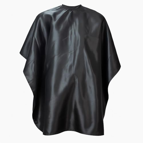 Capa De Corte Cetim Com Botão Simples Para Cabeleireiro