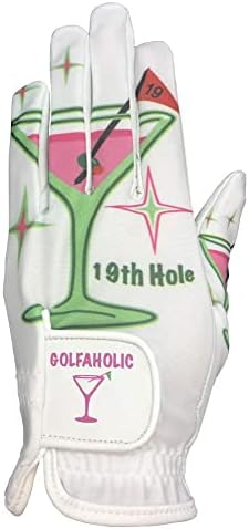 Giggle Golf Women's Golf Glove (Large, Worn On Left Hand, 19th Hole)