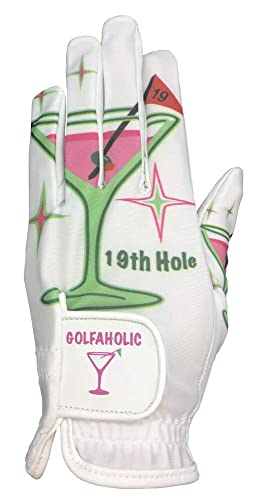 Giggle Golf Women's Golf Glove (Large, Worn On Left Hand, 19Th Hole) #TOP4