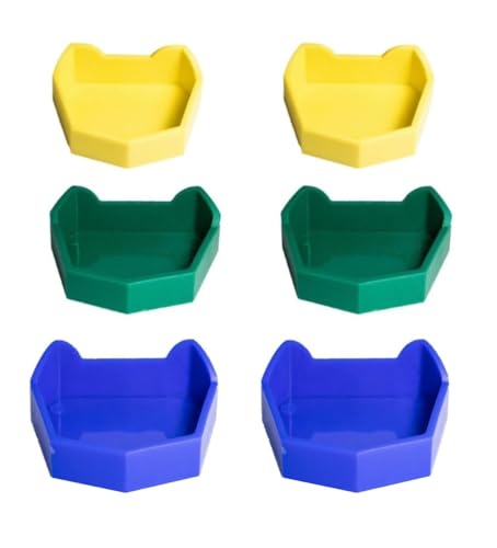 AmeriCan Goods 6/Pk Dental Base Model Formers Kit 3Pcs Upper & 3Pcs Lower Silicone Orthodontic Model Formers Dental Lab Impression Trays (Assorted-L.M.S)
