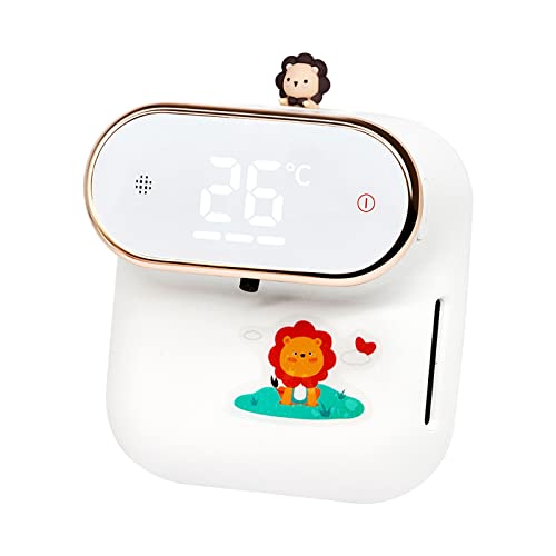 Dispensador de jabón mini automático de espuma blanco para pared 3