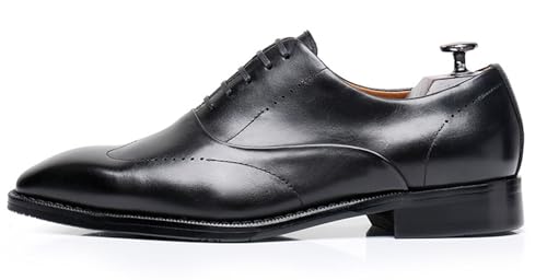 Mens Oxfords Formal Dress Shoes Genunie Leather Modern Suit Shoes Fashion Prom Wedding Business Casual Derby Tuxedo Shoes for Men3