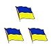 Ukraine Flagge - Ukraine Flaggen Pin, Ukraine Flaggen Pin Fahnen Pin Brosche Abzeichen Pin für Kleidung Dekoration (A-3 Stück)