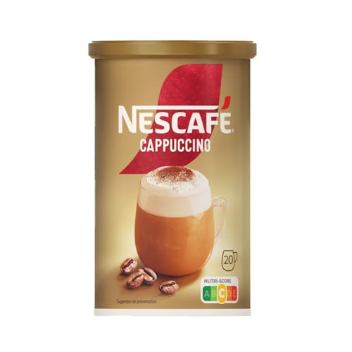 NESCAFE Cappuccino - Café Soluble Instantané - Grains Arabica & Robusta - Boîte En Papier De 280 g