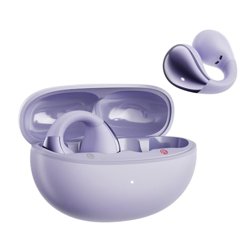 Image of QCY Crossky C30 Open Ear Headphones Wireless Bluetooth, Clip-On Earbuds with 4 ENC Noise Cancelling Mic, Stable Fit, Dual Connection, EQ Customized, Sports Earphones for Workout /Running