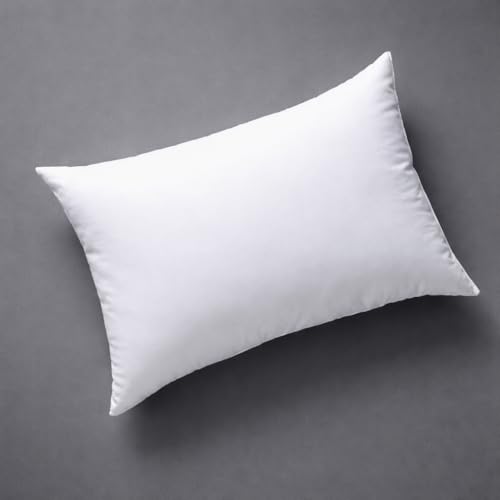 Image of Utopia Bedding Microfiber Pillows Set of 1 for Sleeping, King Size 17x27 Inches, Hotel Quality Ultra Soft & Fluffy Bed Pillows, Breathable Fiber Filling, White Striped Designs