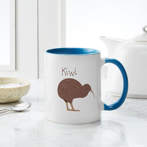 Taza de cerámica Kiwi Bird 11 oz miniatura 6