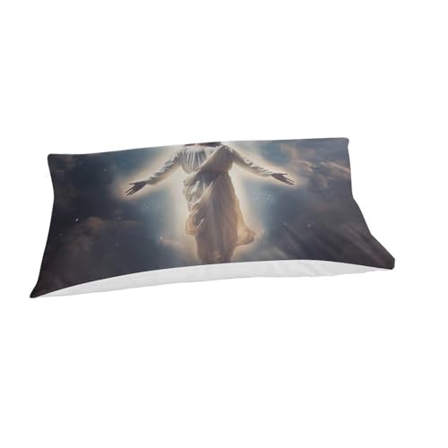 Parure de lit Jésus 3 pièces avec housse de couette zippée idée cadeau