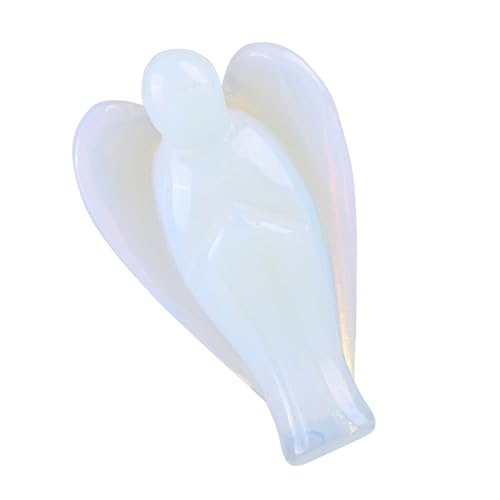 aqxreight Opal Angel Figurine Healing Stone para la Paz y la Relajación