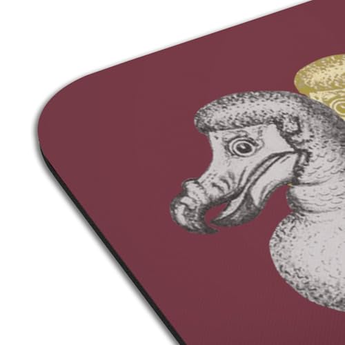 Sets de table dodo oiseau rouge en caoutchouc de qualité supérieure grand format