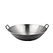 XYFL Wok Wok Traditionnel en Acier Au Carbone - Qualité Professionnelle - Fond Rond,60cm