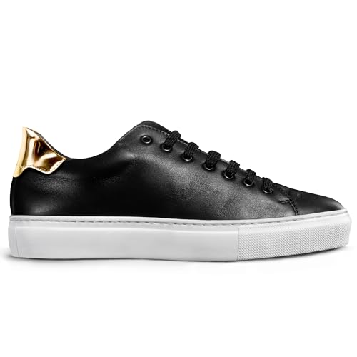 Image of Sneakers | 100% Made in Italy White Sneakers - Real Italian Leather Tennis Shoes - Casual Dress for Walking, Work and Daily Wear - Comfortable, Lightweight, Everyday Fashion Footwear