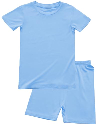 Image of BABY 2T-10Y Toddler Kids Girls Boys Soft Comfy 2pcs Set Short Sleeve Shirts and Pants Sets