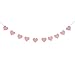 Produktbild Pixnor Herz-Banner-Girlande Hochzeit- und Partydekoration, Wimpelkette (Rosa)