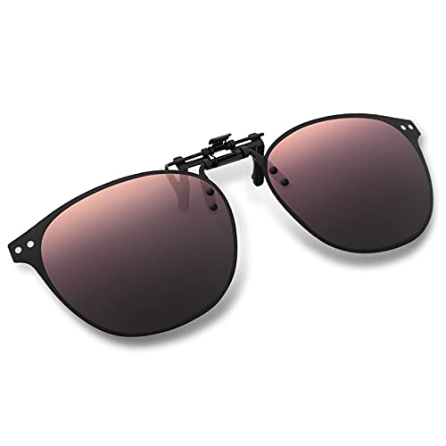 Image of Clip on Sunglasses Over Prescription Glasses Polarized Anti Glare Flip Up UV Protection Glasses For Men Women