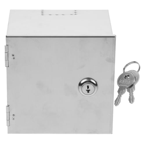Ciyodo Caja De Enchufe Para Exteriores De Acero Inoxidable Con Cerradura Resistente A La Lluvia Montaje En Pared Para Carga De Vehículos Eléctricos Y Uso Al Aire Libre