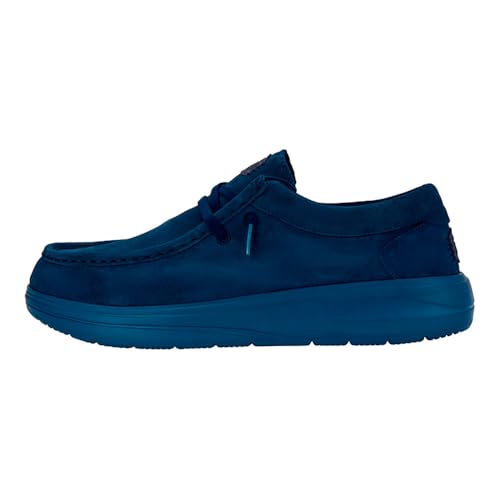 Image of HEYDUDE Men's Wally Comf Suede Slip-On Loafers | Lightweight Men's Casual Shoes | Extra Plush Midsole Padding for Everyday Wear