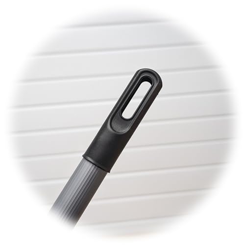 Holz Besenkopf Boden Zimmerbesen mit weichen Borsten und Metall Stiel Gewinde und Aufhänger Haushalt Zimmer Laminat Vinyl Besen Reinigung innen und aussen von Fliesen Terasse Garten Bad Flur Küche – Bild 8