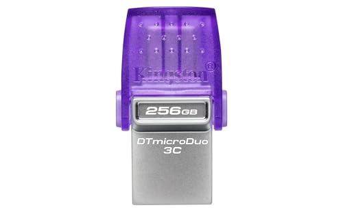 Kingston Datatraveler Microduo 3C Drive Flash Usb 256GB Usb Gen 3 Type-C E Type-A - DTDUO3CG3/256GB - 3