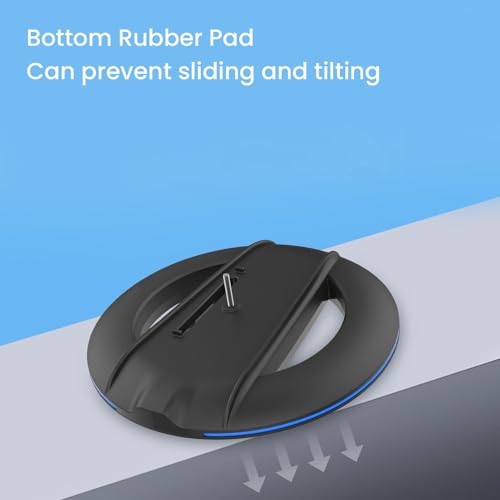 KUIDAMOS KUIDAMOS Konsole Pro Slim Podstawa Pionowa System Chłodzenia o Wysokiej Stabilności do Zorganizowanej Rozgrywki, Antypoślizgowa Podstawa do Intensywnej Rozgrywki, Czarny ABS 6,5 X 6,5 X