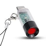Portable and Lightweight USB Type-C Electric Lighter, which has no Flame, no Gas, no Battery and is Windproof, can be Used by Connecting The Charging Port of The Mobile Phone.(Transparent Color)