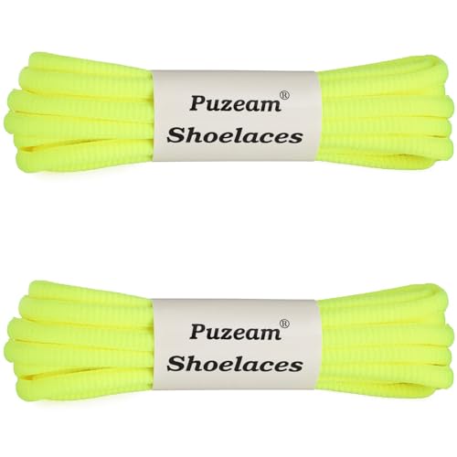 Image of 2 Pairs Oval Athletic Shoelaces 33 Colors 1 /4 inch Half Round Shoe Laces for Sneakers