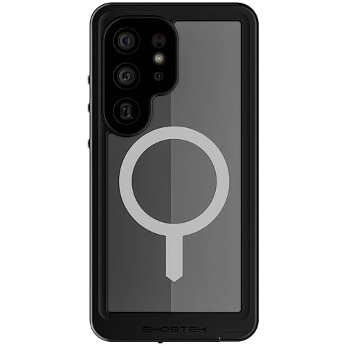 Ghostek Nautical Slim S25 Ultra Waterproof Case Full Body with Screen Protector and Camera Lens Cover Rugged Heavy Duty Magnetic MagSafe Compatible with Samsung Galaxy S25 Ultra 2025 (6.9) (Clear)
