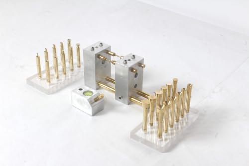 Image of Lapidary Faceting Combo Kit: Transfer Jig, Angle DOP, 22 Brass DOP Sticks for Lapidaries and Gemstone Faceting