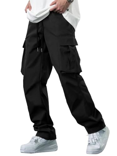 Image of Comdecevis Men's Casual Cargo Pants Tactical Work Pants with Pockets