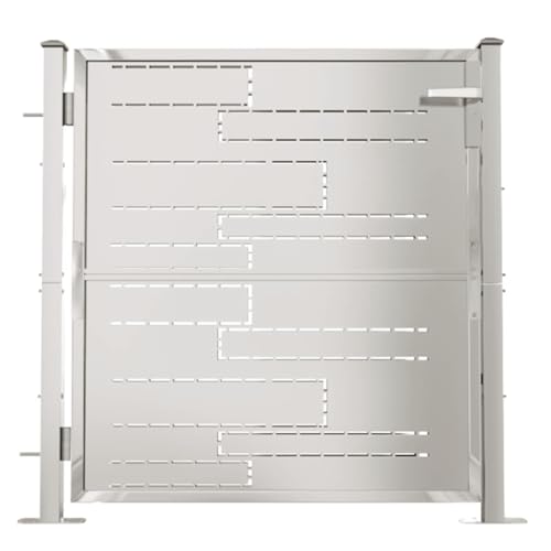 vidaXL Gartentor 100x100 cm Edelstahl