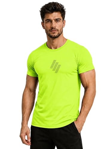 Image of 3Colors Men's Active Polyester T-Shirt | Quick Dry Gym Workout Tee | Stretch Sports Round Neck Running T-Shirt-STEPUP LINE