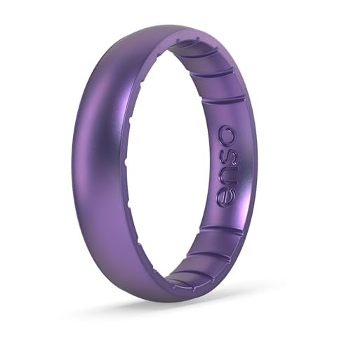 Enso Rings Thin Aura Silicone Ring – Stackable Wedding Engagement Band