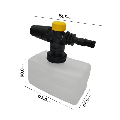Aplicador Snow Foam Canhão de Espuma Plástico 1LT Compatível com Lavajato Vonder LAV1600