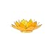 FindSomethingDifferent Lotus Candle Holder Capiz Shell Yellow Chakra 3