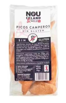 Picos Camperos sin Gluten, Aperitivo Artesanal, 50g. Pack de 4