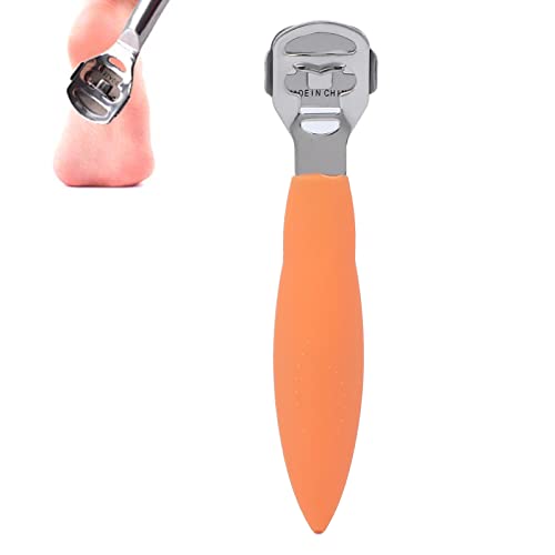 Kit de Lime pour les Pieds de Pédicure avec 11 Lames Rasoir de Soin des Pieds Dissolvant de Callosités Dissolvant de Rasoir de Callosités Acier Inoxydable Poignée Ergonomique en Plastique(01)